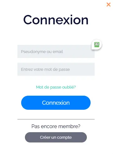 Connexion des membres du CashWin Casino
